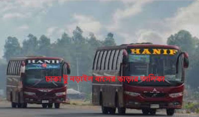 ঢাকা টু নড়াইল বাসের ভাড়ার তালিকা